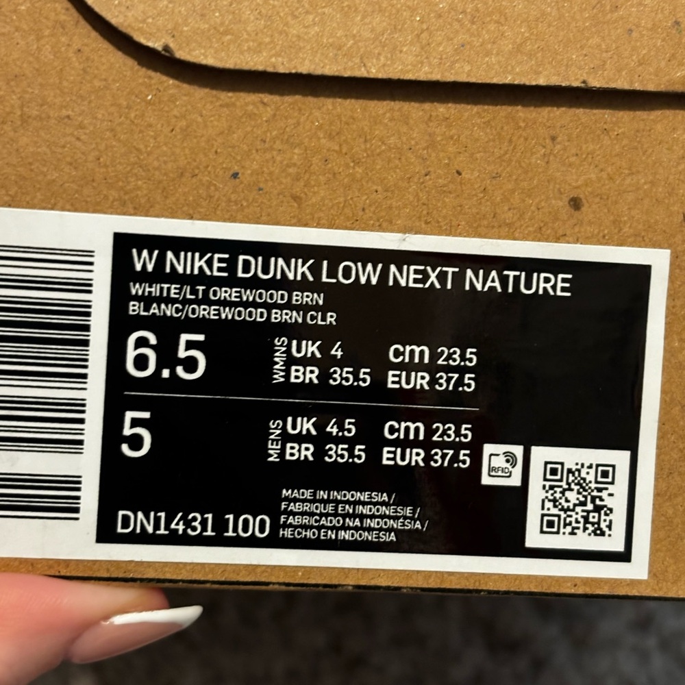 Nike dunk low next nature orewood brown/ white - Picture 8 of 8